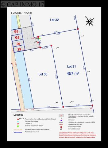 Terrain de 457 m² en vente à CDA LA ROCHELLE