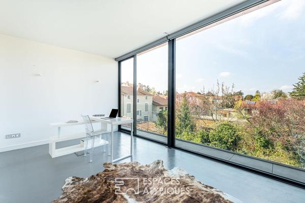 Maison d’architecte avec piscine au coeur de Champagne au Mont d’Or