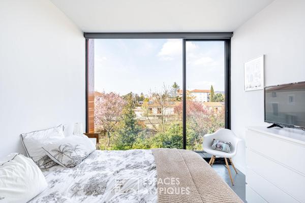 Maison d’architecte avec piscine au coeur de Champagne au Mont d’Or