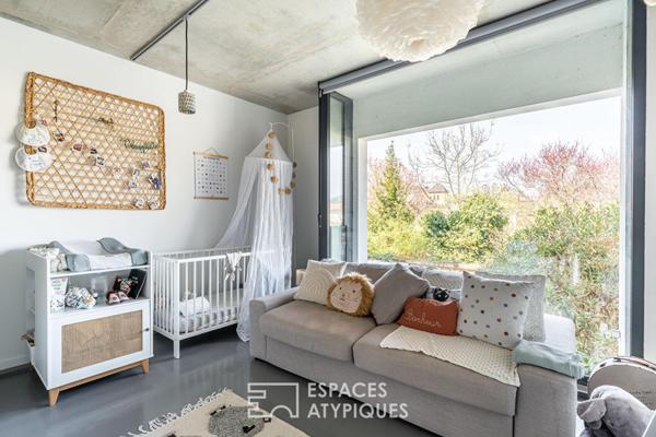 Maison d’architecte avec piscine au coeur de Champagne au Mont d’Or