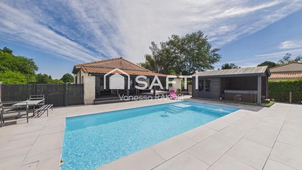 MAISON DE 140 M² 3 CHAMBRES PISCINE TERRASSE ET JARDIN