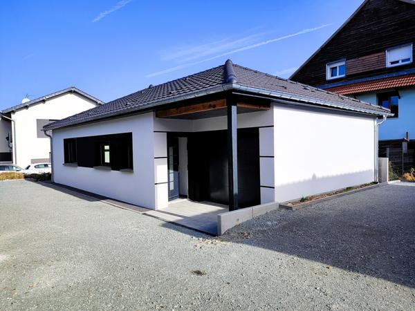 Dannemarie, maison neuve plain-pied de type f5 sur un terrain de 314m²