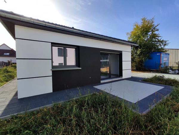 Dannemarie, maison neuve plain-pied de type f5 sur un terrain de 314m²