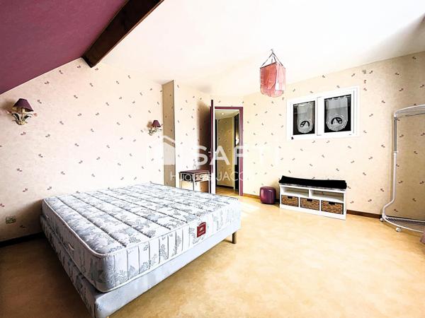 Maison 185 m²  de 8 pièces avec 6 chambres, jardin, terrasse et sous-sol complet