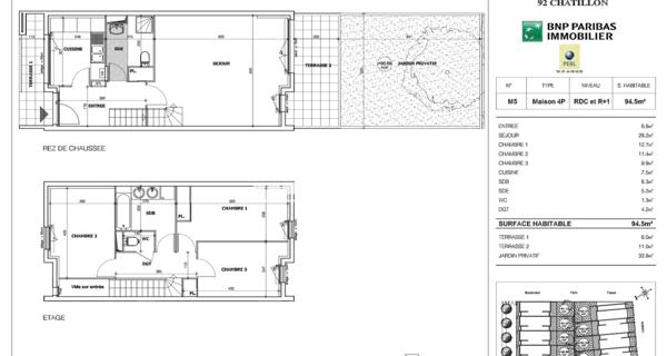 À vendre Maison 4 pièces 95 m² - Châtillon 92320