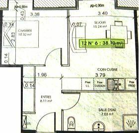 Appartement à louer    2 pièces • 36,40 m2 La Souterraine
