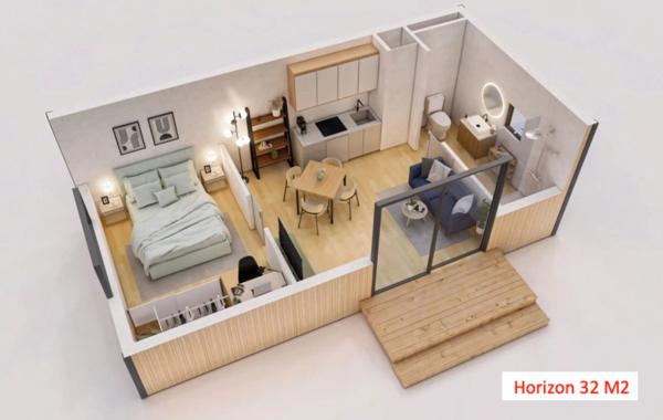 Maison 1 pièce - 15 m²