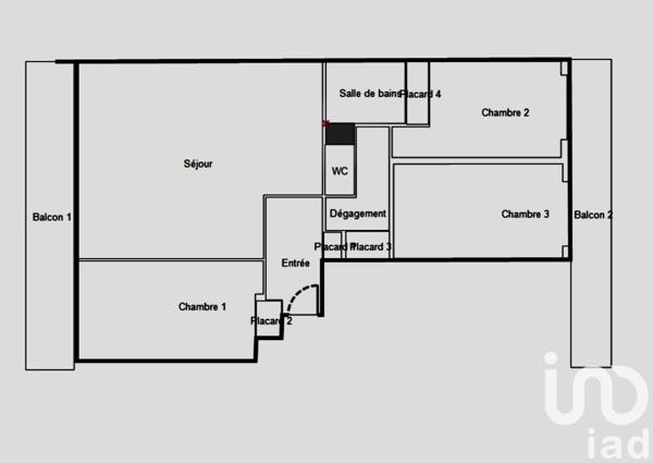 Appartement à vendre 4 pièces 85 m² Élancourt