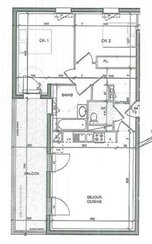 Appartement - NANTES ST JOSEPH DE PORTERIE 3 pièce(s) 64.27 m2