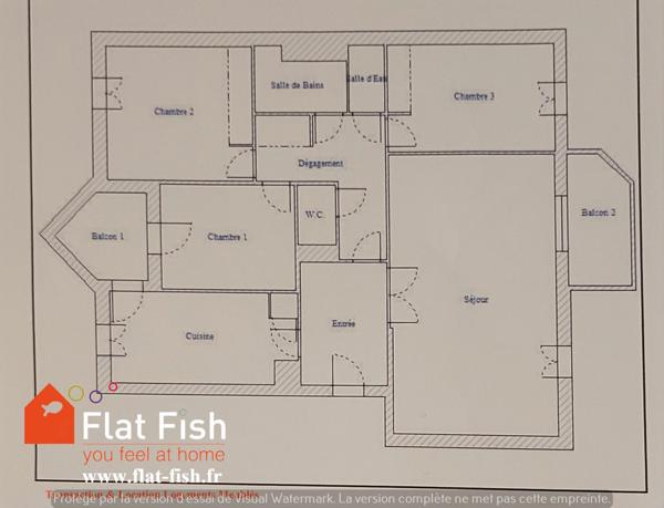 Lyon (69008) EXCLUSIVITÉ – T4 TRAVERSANT – 2 BALCONS avec GARAGE DOUBLE – CAVE – LYON 8e