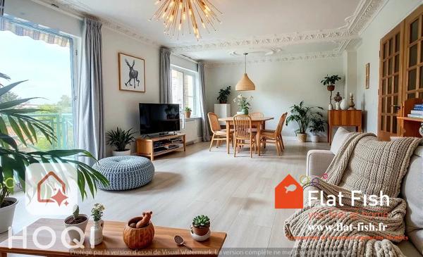 Lyon (69008) EXCLUSIVITÉ – T4 TRAVERSANT – 2 BALCONS avec GARAGE DOUBLE – CAVE – LYON 8e