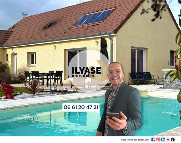 Chalon-sur-Saône (71100) Maison 120 m² | 4 ch | 890 m² | Garage | Piscine