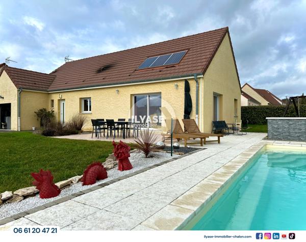 Chalon-sur-Saône (71100) Maison 120 m² | 4 ch | 890 m² | Garage | Piscine