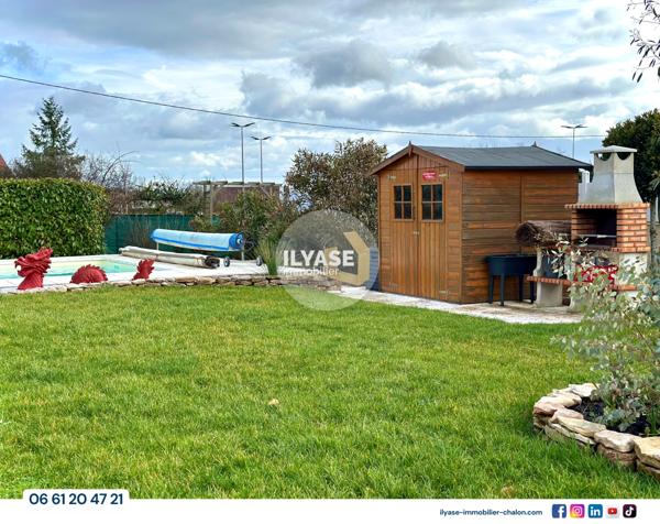Chalon-sur-Saône (71100) Maison 120 m² | 4 ch | 890 m² | Garage | Piscine