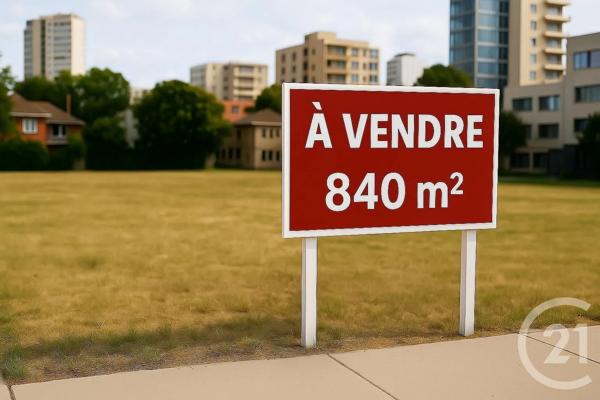Terrain à vendre  840 m 2   MONTREUIL  - 93