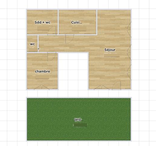 appt T2 neuf entièrement rénové & meublé, (offres clés en main) à vendre ROUEN rive droite, surface hab. 49 m2.