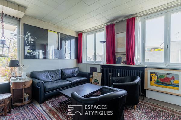Appartement d’artiste avec terrasse et vues