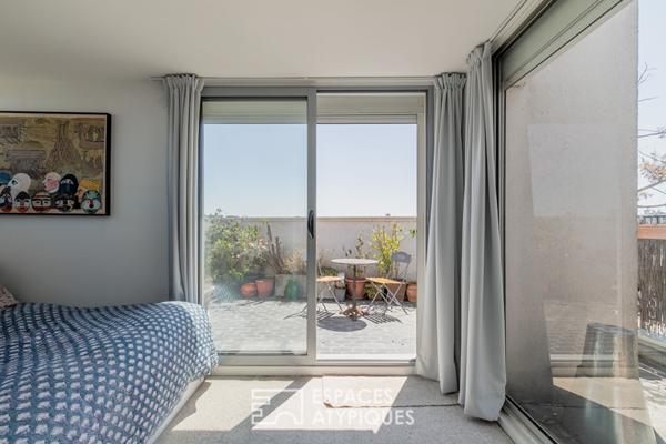 Appartement d’artiste avec terrasse et vues