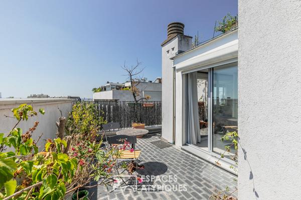Appartement d’artiste avec terrasse et vues