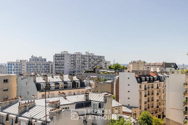 Appartement d’artiste avec terrasse et vues