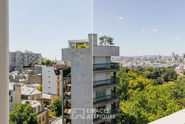 Appartement d’artiste avec terrasse et vues