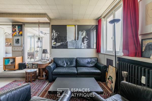 Appartement d’artiste avec terrasse et vues