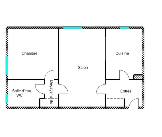 Location appartement 2 pièces 46 m² Mainvilliers