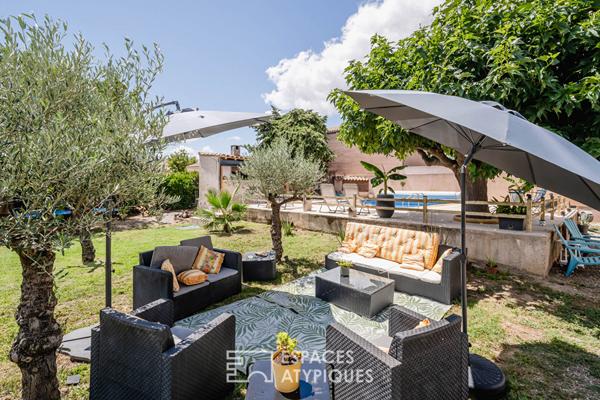 Propriété avec Piscine et Terrain Arboré – Un Écrin Atypique proche de Narbonne