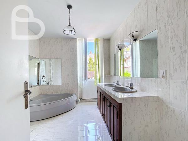 Montaigu-de-Quercy (82150) Ensemble de deux maisons de village en pierre avec jardin et garage