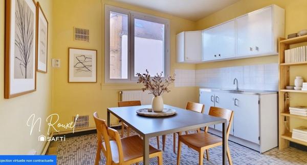 Appartement 3 pièces avec cave et parking en centre-ville