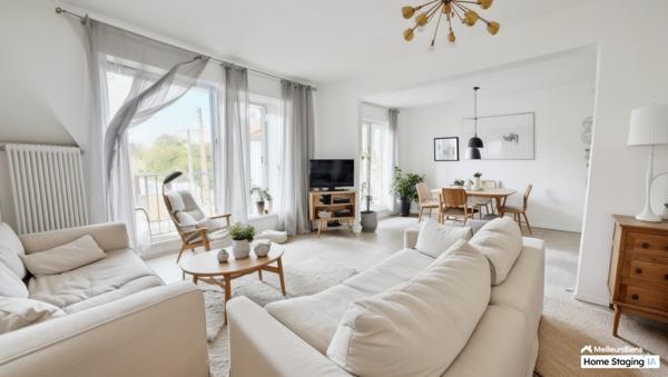 Grand T5 de 100 m2 avec balcon dans le centre de talence