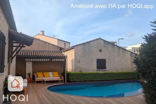 Jolie villa plain pied de 90m² sur 436 m² de terrain cloturé + garage .
