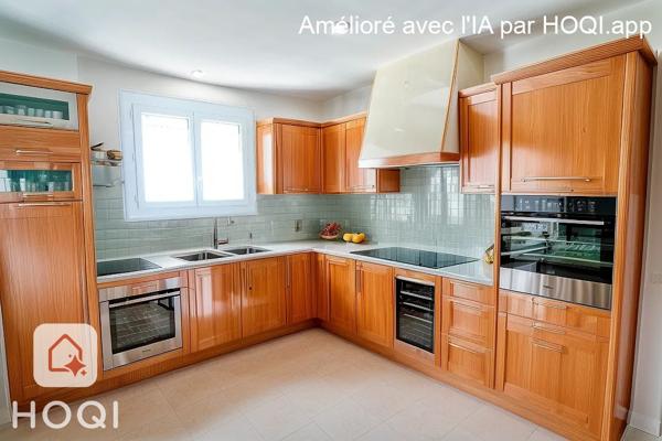 Jolie villa plain pied de 90m² sur 436 m² de terrain cloturé + garage .