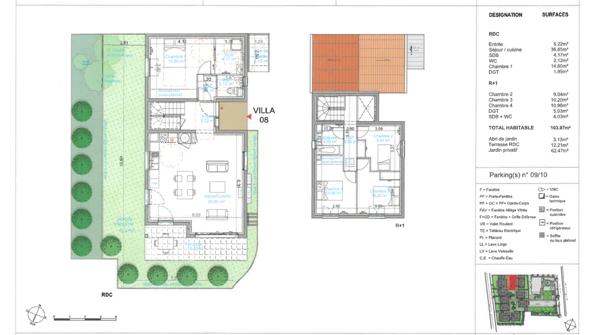 Villa 4 chs, en FNR sur Salon de Provence