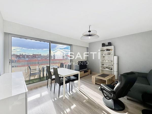 Appartement de type 3 avec double balcons