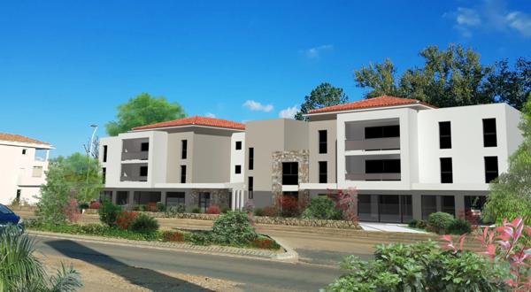 Dpt Corse (20), à vendre Sainte Lucie de PORTO VECCHIO appartement T2 de 42,97m² - Terrasse de 13,38 m2