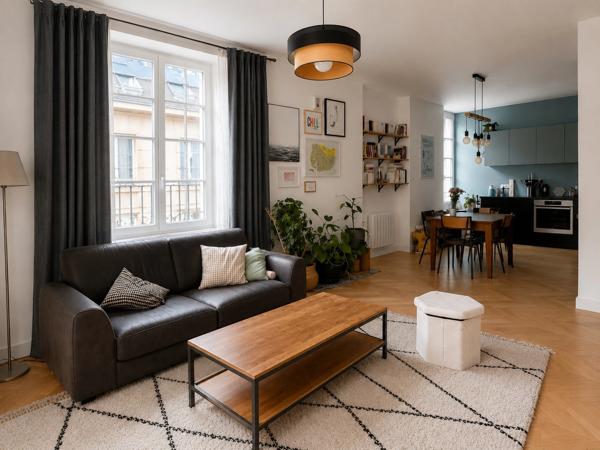 Centre historique de Nantes — 80 m² au charme rare, 3 chambres, rénové avec goût : à investir ou à habiter