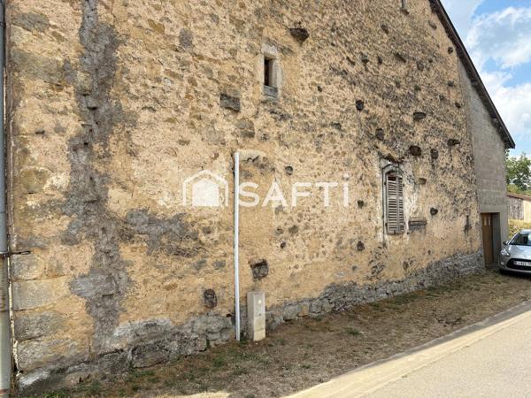 Ancienne grange sur un terrain de 1200 m2  offrant de belles perspectives d'agencements
