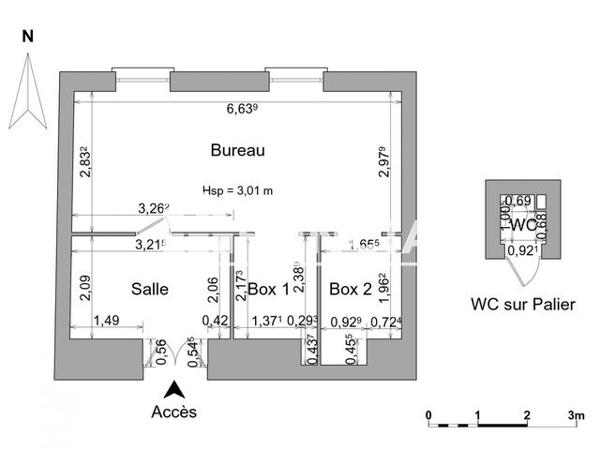 Location Studio meublé 33.97 m² - 9 RUE DE LA REPUBLIQUE Pau 64000