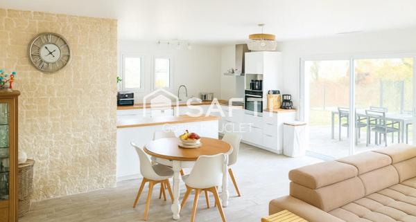 Maison contemporaine, plain-pied, 4 chambres, 110 m²