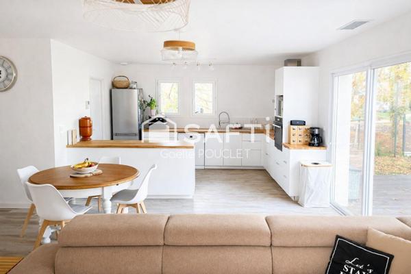 Maison contemporaine, plain-pied, 4 chambres, 110 m²
