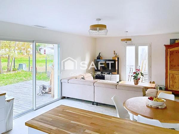 Maison contemporaine, plain-pied, 4 chambres, 110 m²