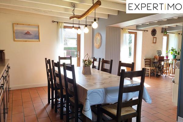 Menat (63560) Menat dans un hameau calme, maison de 175 m² sur terrain 1434 m² clos et arboré.