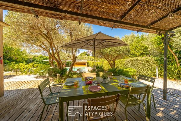 Maison de charme Provençal avec piscine et vue mer