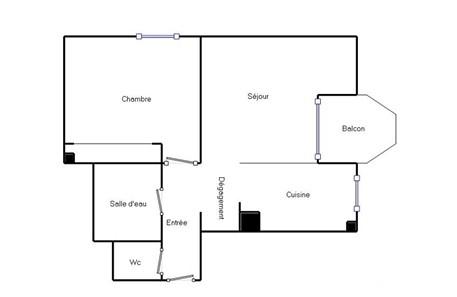 Appartement à vendre 2 pièces 39 m² Montpellier
