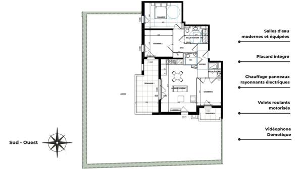 Appartement à vendre 4 pièces 76 m² Antibes
