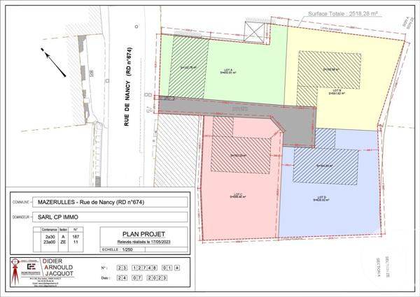 Terrain à vendre  599 m2 MAZERULLES - 54