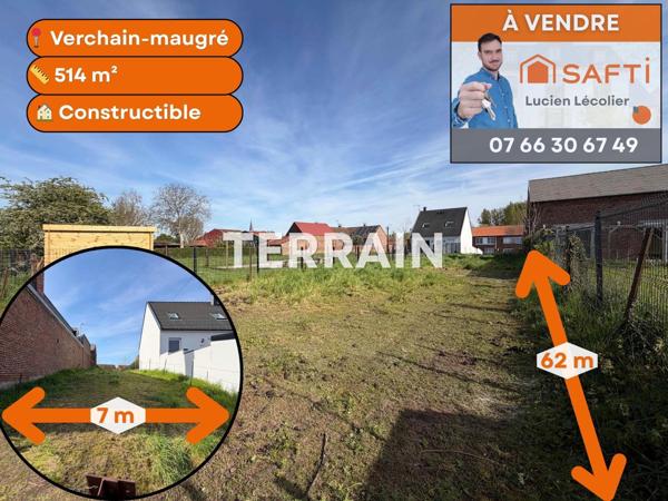 Terrain constructible - 514 m²