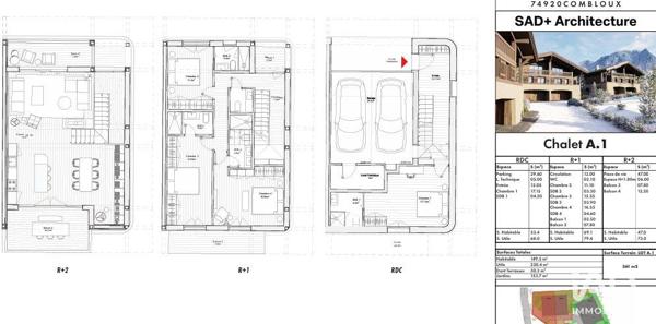 Appartement (neuf) à vendre 5 pièces 149 m² Combloux