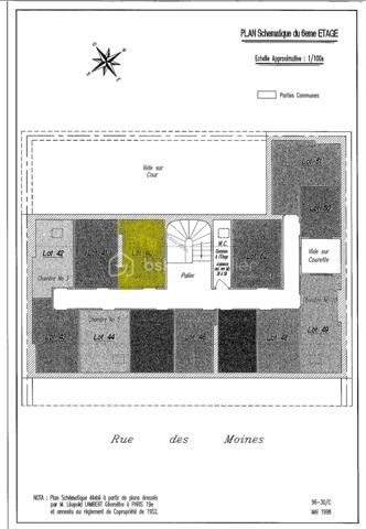 Chambre de service de 8,50 m²